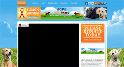 Desktop Screenshot of hopeforpaws.org