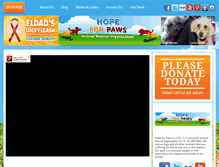 Tablet Screenshot of hopeforpaws.org